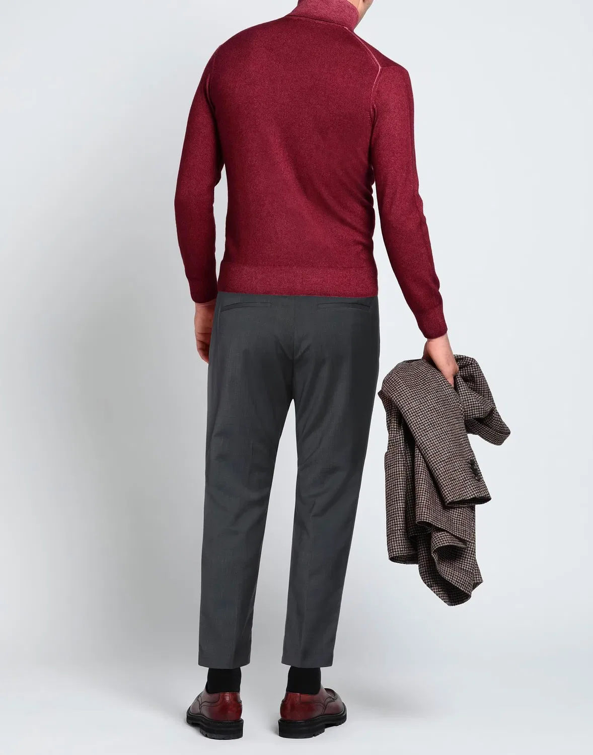 Мужские зауженные брюки из сатина Calvin Klein, темно‑серый — фото 3
