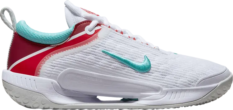 

Кроссовки Nike Wmns NikeCourt Zoom NXT 'White Habanero Red Teal', белый