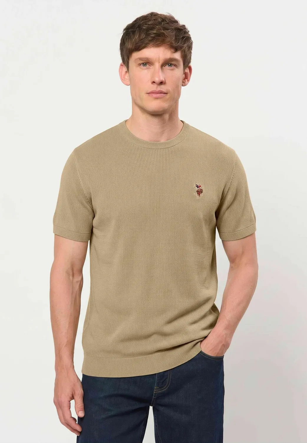 Umdarwin - базовая футболка U.S. Polo Assn., Crockery