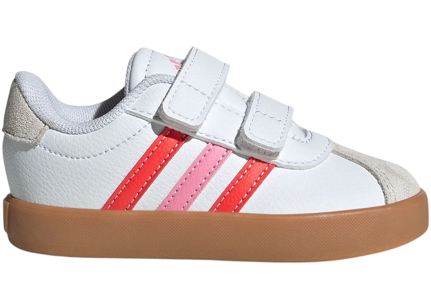Детские кроссовки Lifestyle VL Court 3.0 Adidas, Cloud White Bright Red Bliss Pink