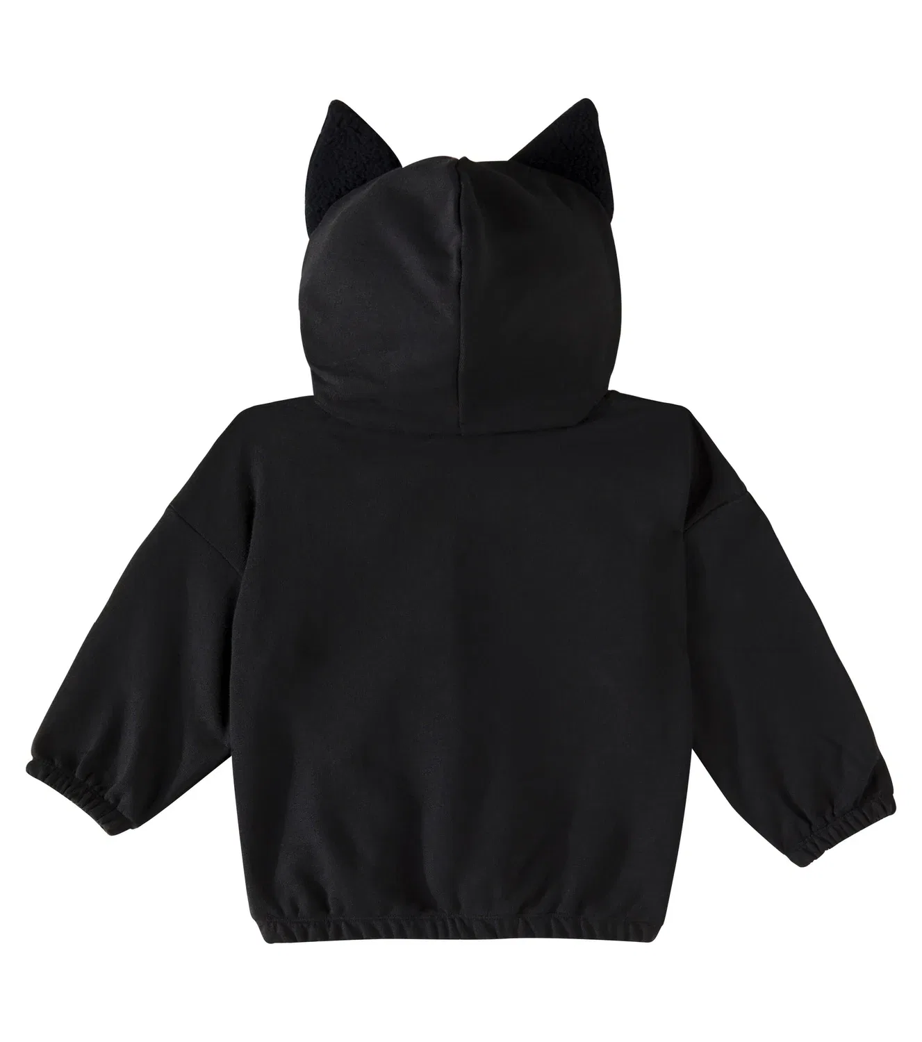Толстовка с кошачьими ушками Mini Rodini, черный — фото 3