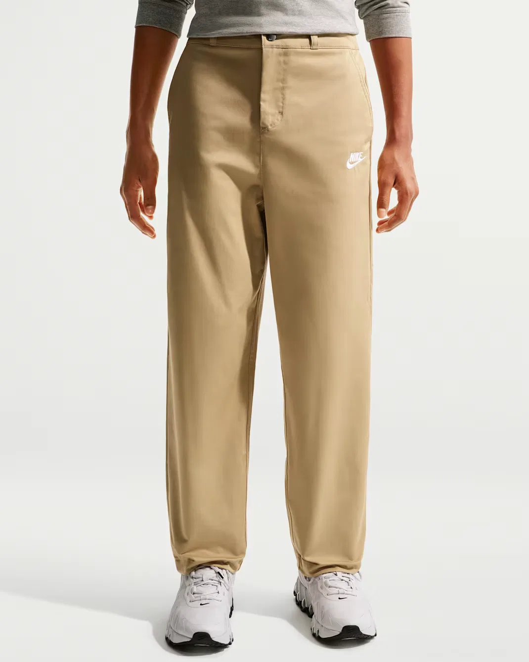 Тканые повседневные брюки для детей постарше Nike Sportswear Club, Parachute Beige/White — фото 2