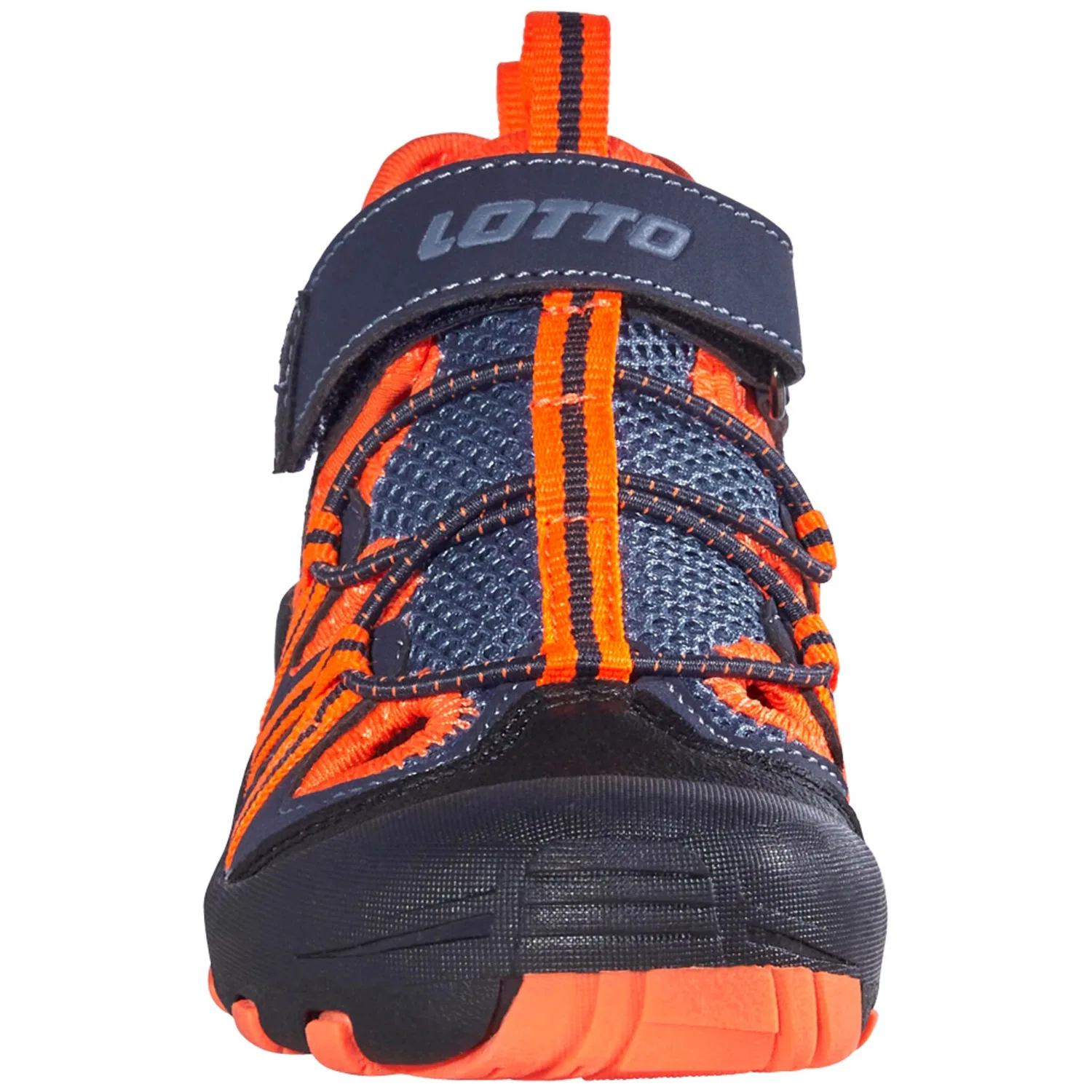 Детские закрытые сандалии с сетчатым верхом Lotto, Navy/Orange — фото 3