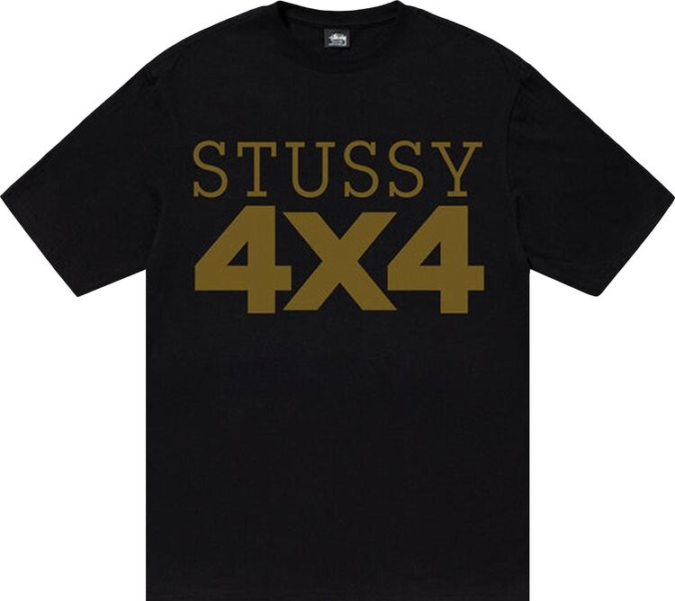 

Футболка Stussy 4X4 Tee 'Black', черный