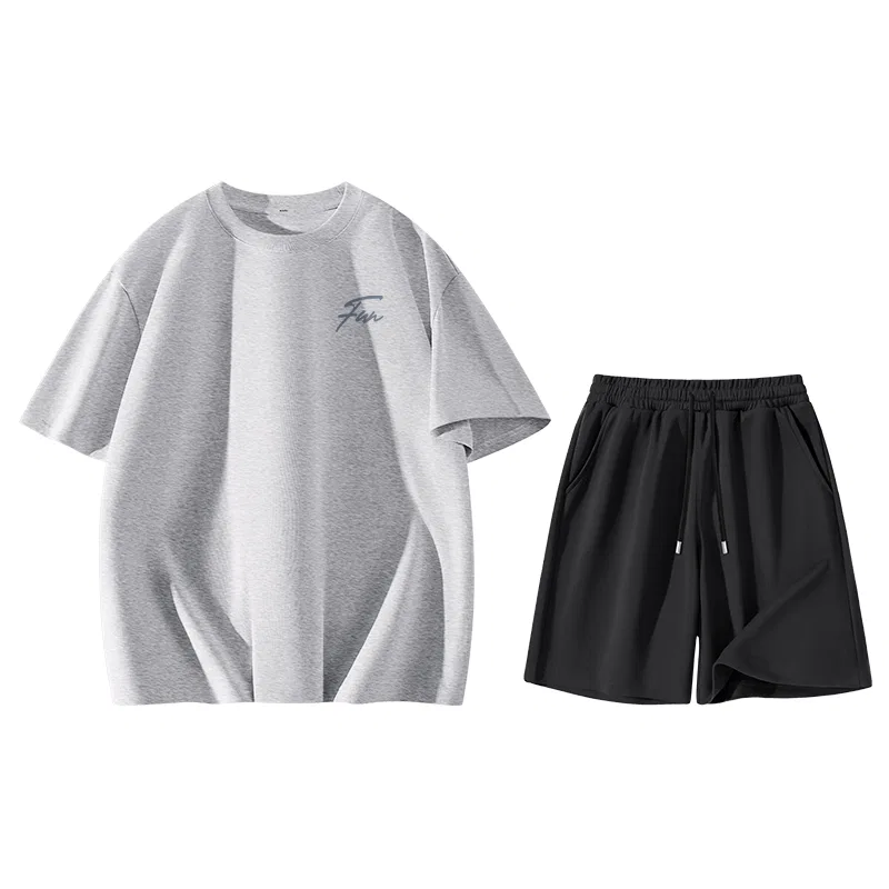 Детский комплект спортивной одежды хлопковый MINISO, Heather Gray