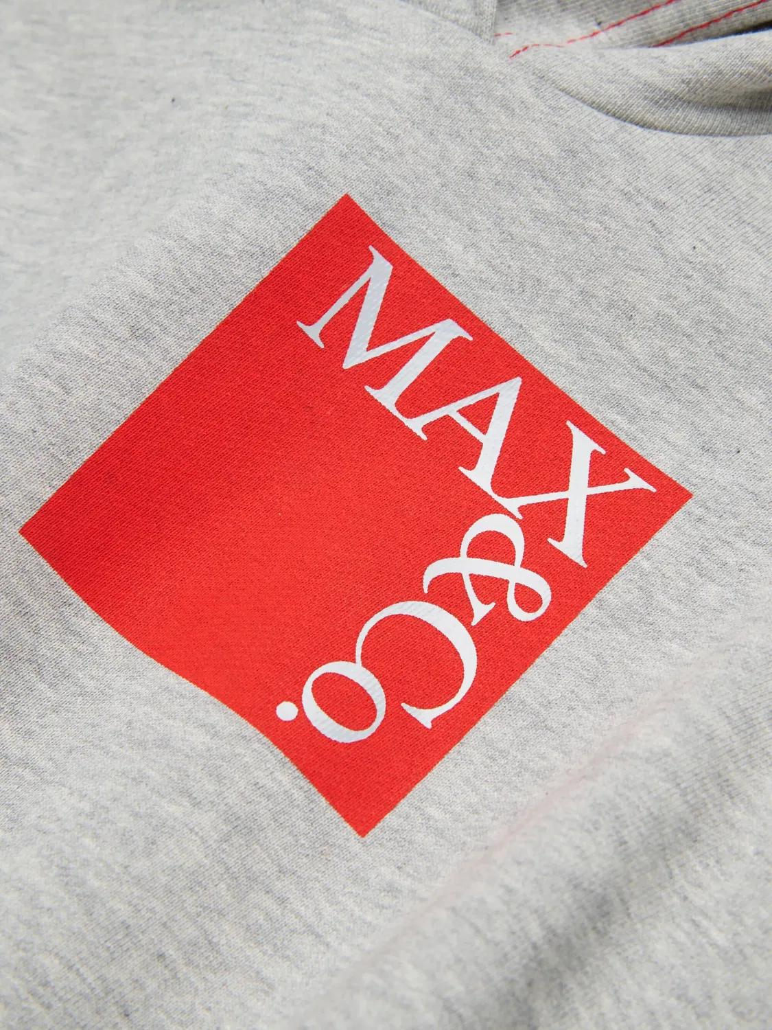 Платье с капюшоном и логотипом MAX&Co., серый — фото 2