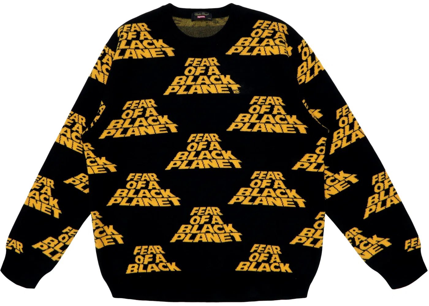 Мужской свитер с принтом Supreme UNDERCOVER/Public Enemy Sweater, Black
