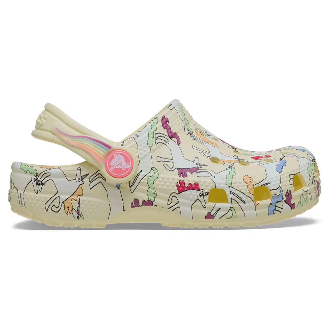Детские сабо для мальчиков и девочек Classic Unicorn Graphic Clog T Crocs, Amarillo