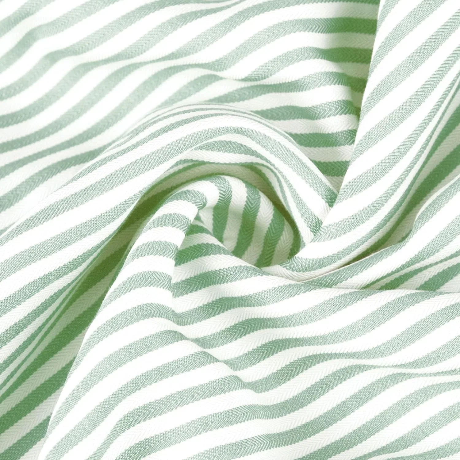 Женское полосатое платье-сарафан с пуговицами, Army Green — фото 4