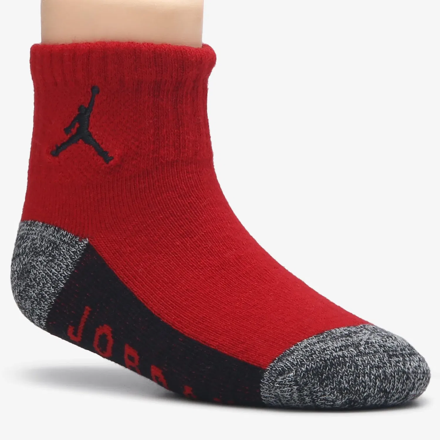 Набор из 6 детских коротких носков Jordan, Gym Red/White/Black Assorted — фото 2