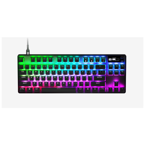 Проводная игровая клавиатура SteelSeries Apex Pro TKL 2023, черный — фото 3