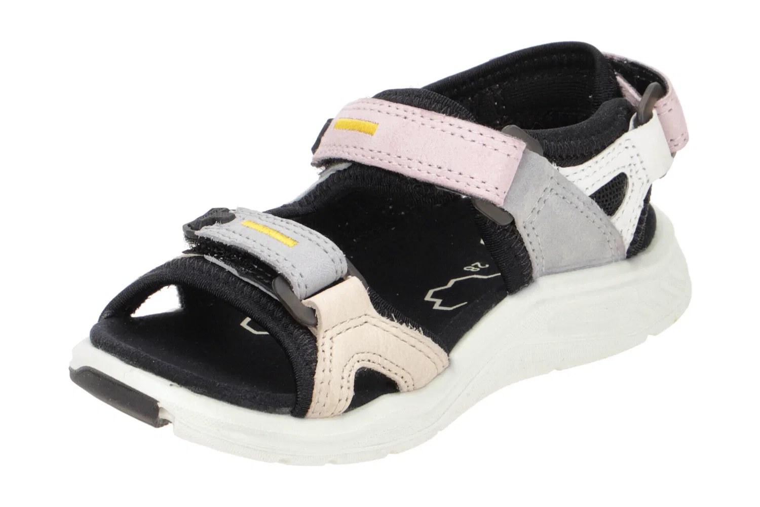 Детские сандалии для девочек с закрытым носком X-TRINSIC Ecco, Multicolor Blossom Rosa — фото 3