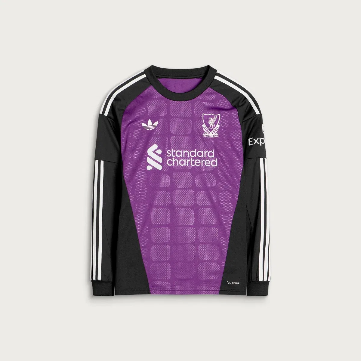 Футболка с длинным рукавом Liverpool FC Away Goalkeeper Jersey Adidas, Tribe Purple & Black