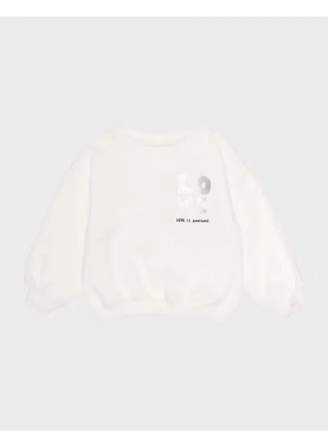 Свитшот с принтом буквы Zara, белый