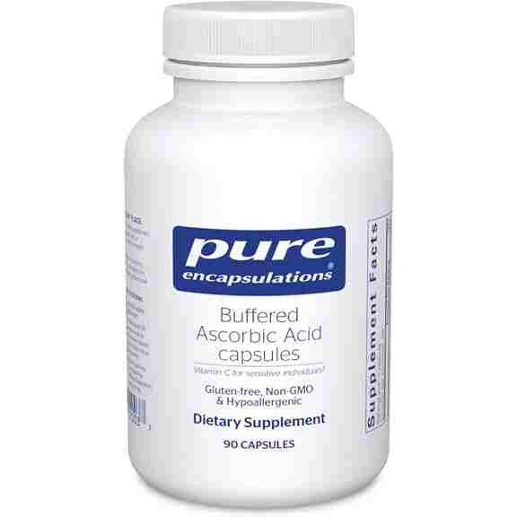 

Витамин С Pure Encapsulations Buffered Ascorbic Acid, 90 капсул