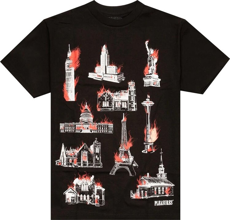 

Футболка Pleasures Monument T-Shirt 'Black', черный