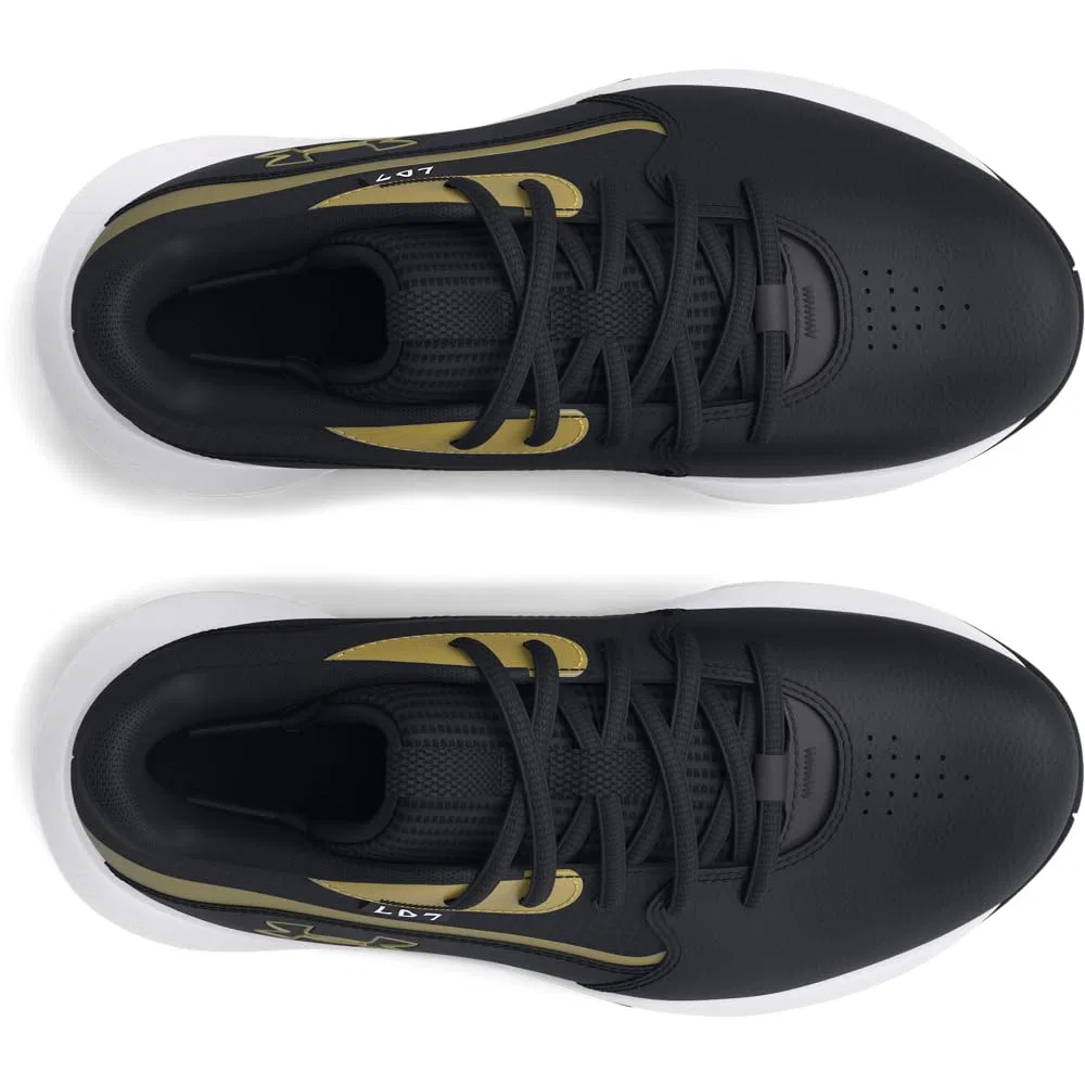 Детские кроссовки для девочек с шнуровкой Bloqueo Preescolar 7 Under Armour, Black — фото 4
