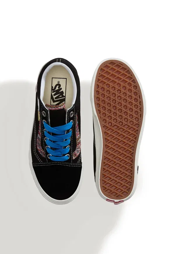 Кроссовки из кожи и текстиля Old Skool Vans, Souvenir Black Marshmallow, черный — фото 3