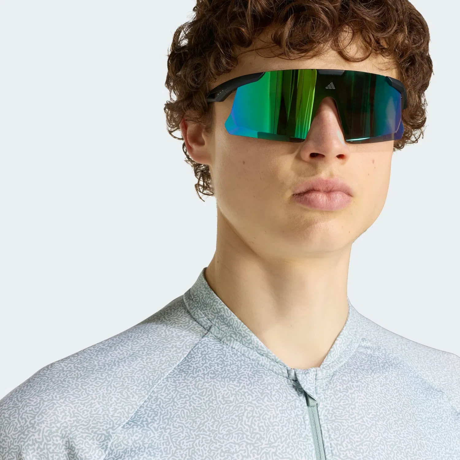 Спортивная футболка Adidas Performance Shirt Essentials пастельно-зеленого цвета — фото 4