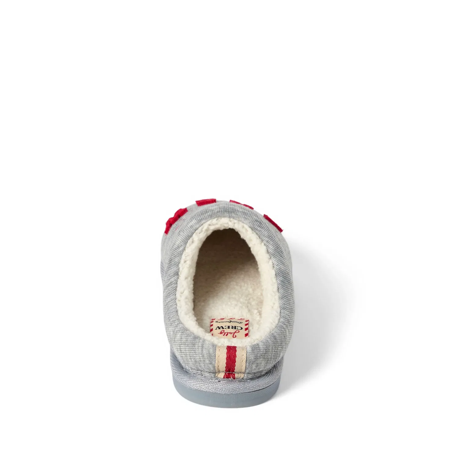 Детские тапочки без задника на мягкой подкладке Christmas Morning Crew Dearfoams, Light Heather Grey — фото 3