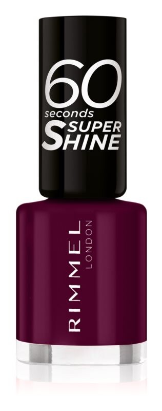 

Лак для ногтей Rimmel 60 Seconds Super Shine, оттенок 712 Berry Pop 8 мл