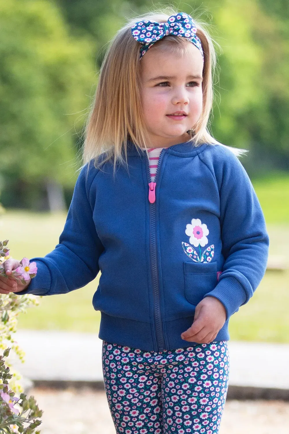 Детский боди-комбинезон Little Blossom Kite, Navy — фото 2
