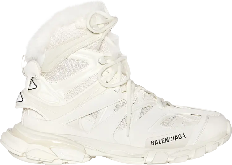 Кроссовки Balenciaga Wmns Track Hike Fake Fur - Beige, белый