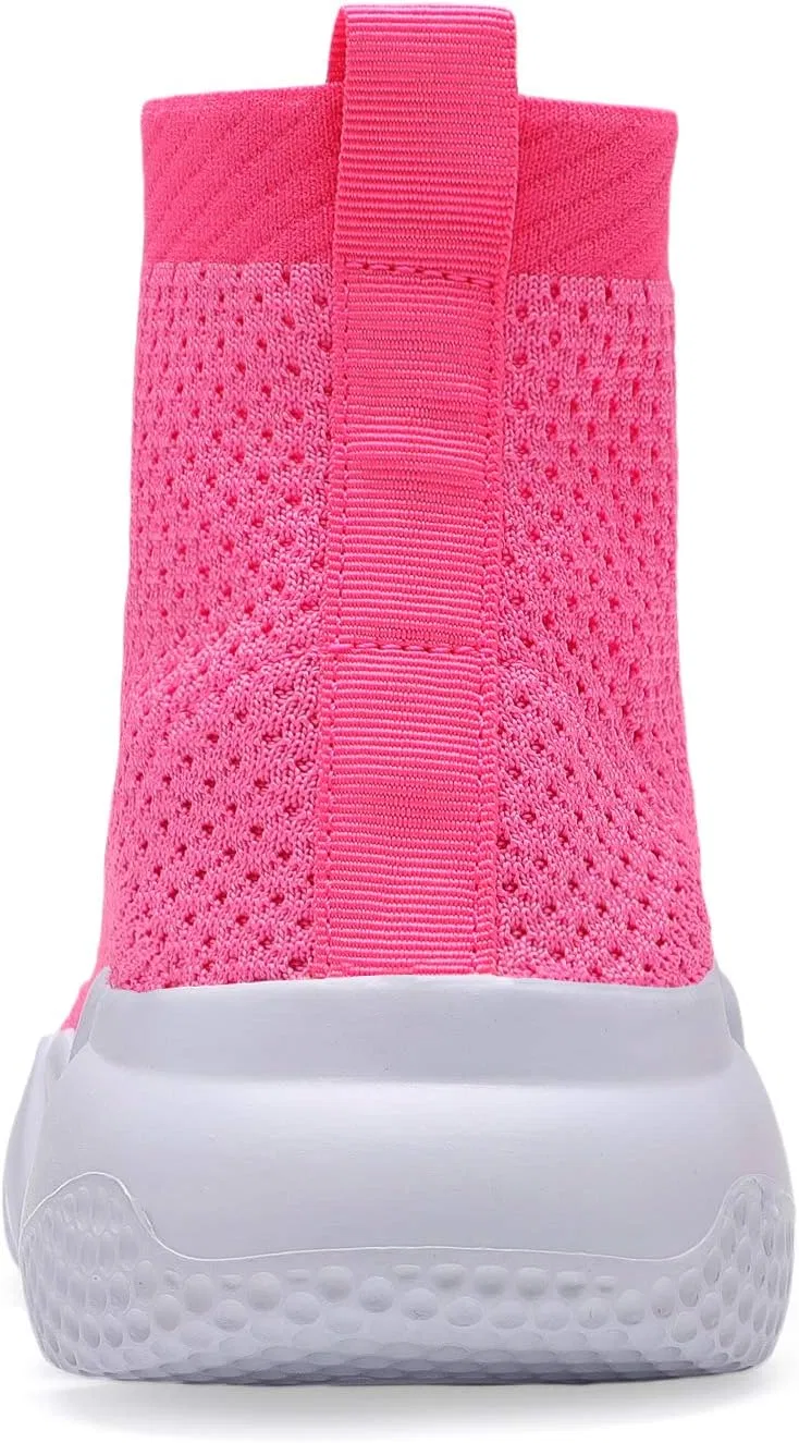 Детские дышащие кроссовки с высоким верхом Casbeam, Pink — фото 3