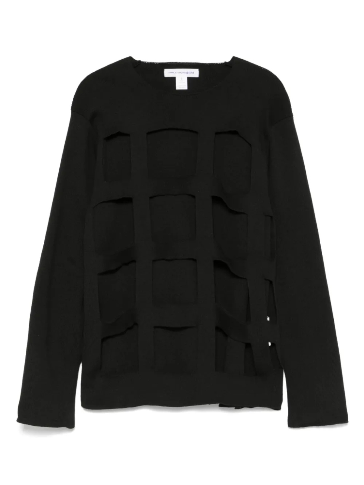 

Свитер с вырезами Comme Des Garçons Shirt, черный