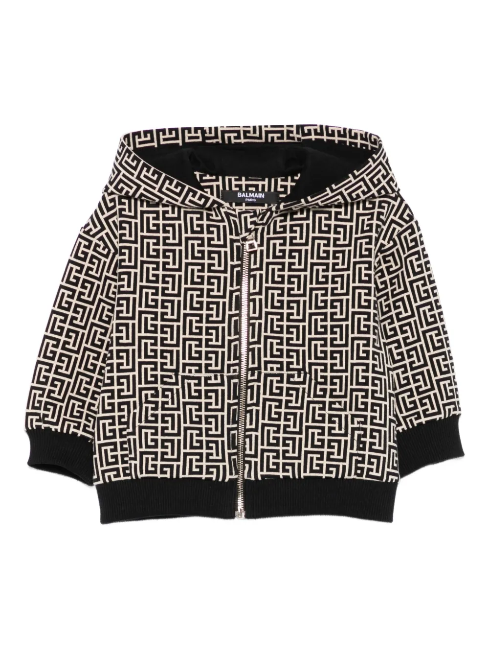 

Худи с монограммой Balmain Kids, нейтральный