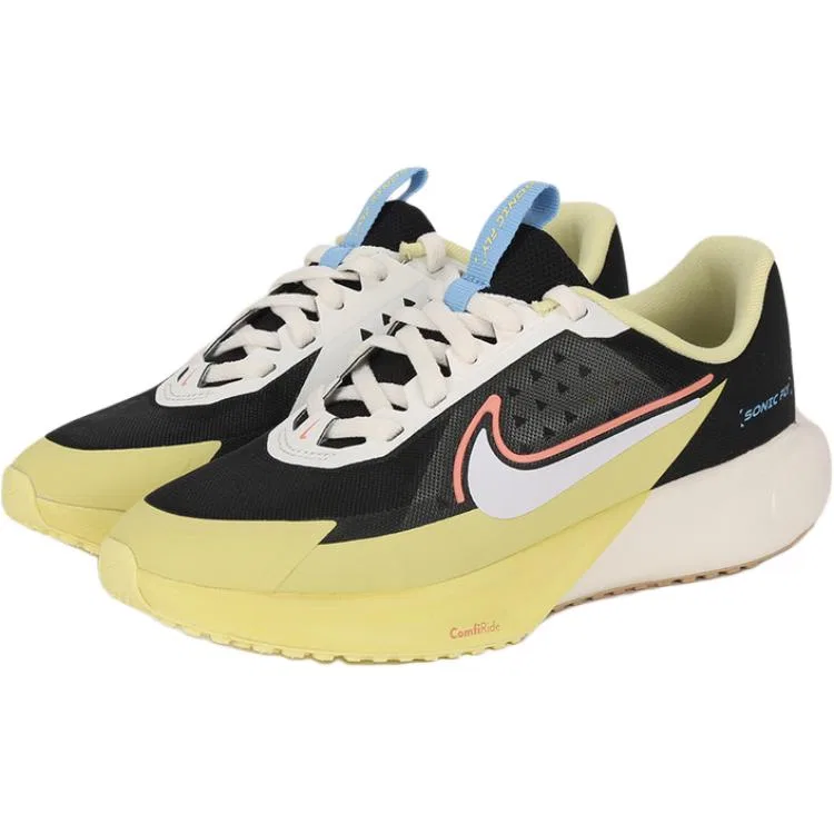 Детские беговые кроссовки SONIC FLY Nike, Black White Yellow — фото 4
