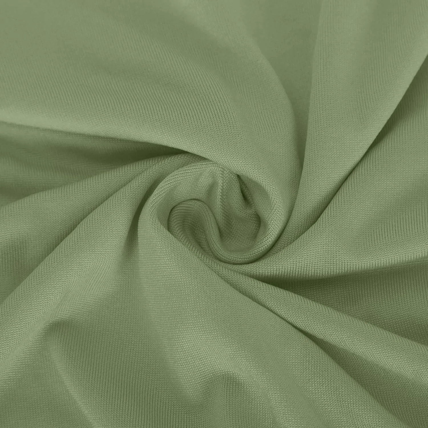 Женское макси-платье свободного кроя с коротким рукавом Casual, Army Green — фото 4