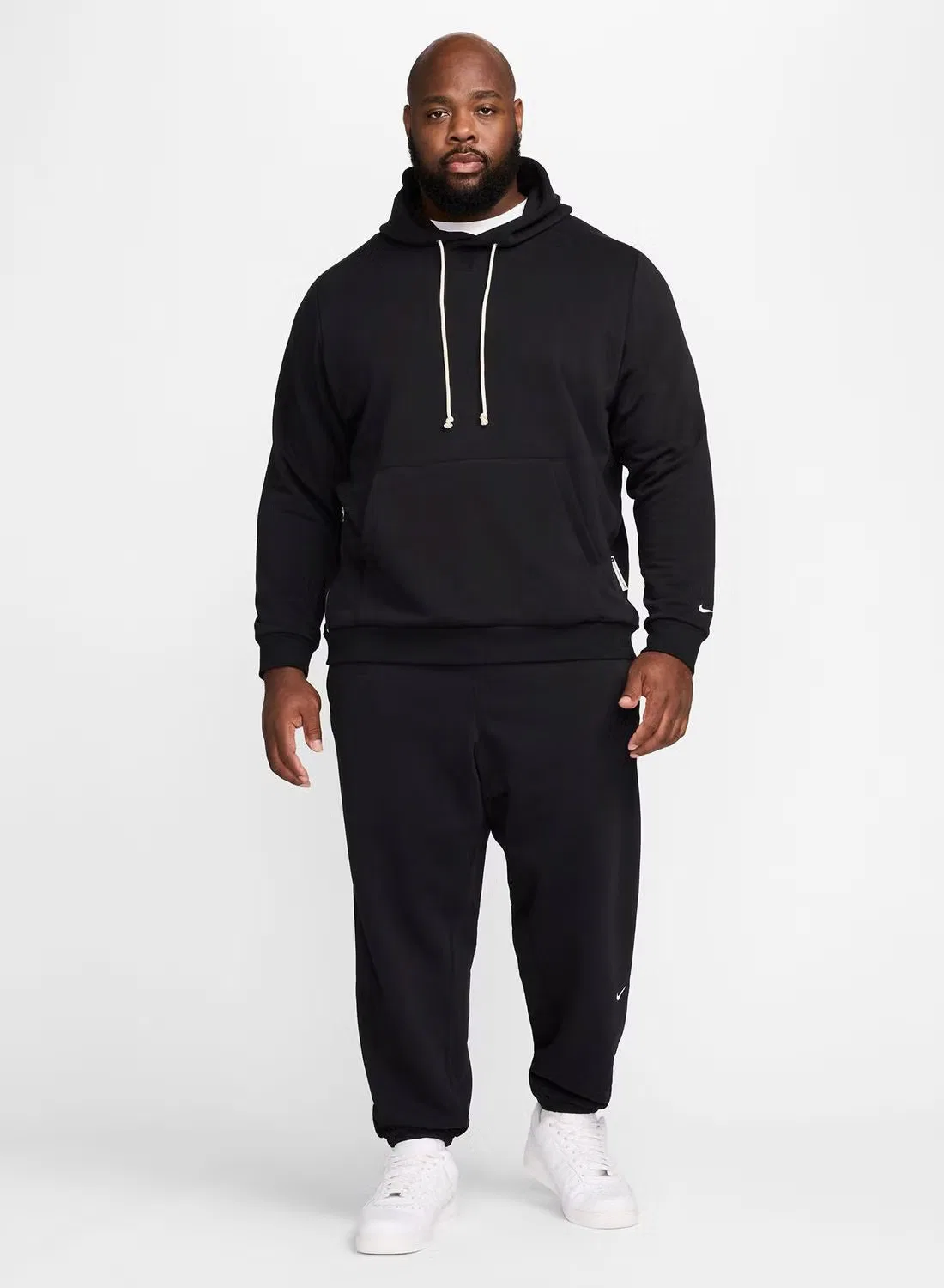 Худи с длинным рукавом Dri-Fit Standard Issue Nike, черный — фото 4