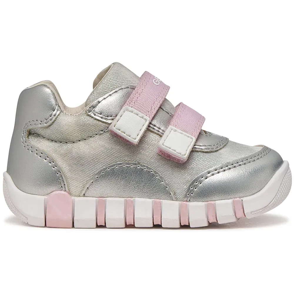 Кроссовки slip-on Geox Iupidoo, серебро
