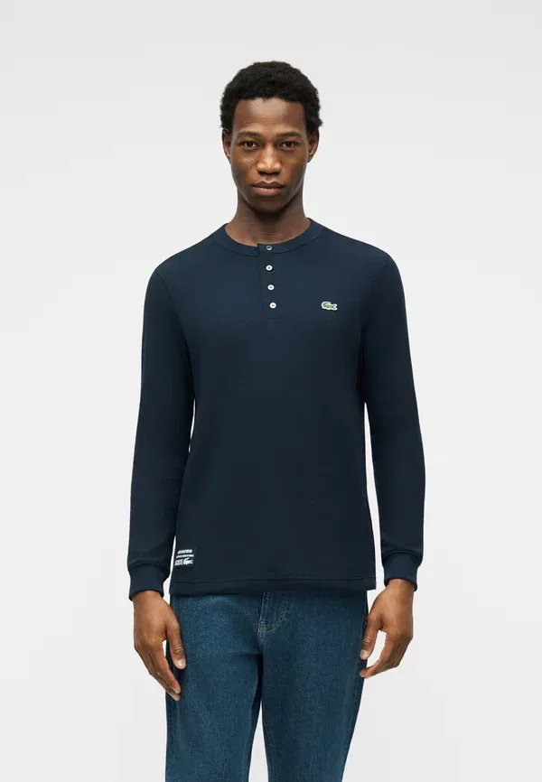 Топ Lacoste с длинным рукавом, темно-синий