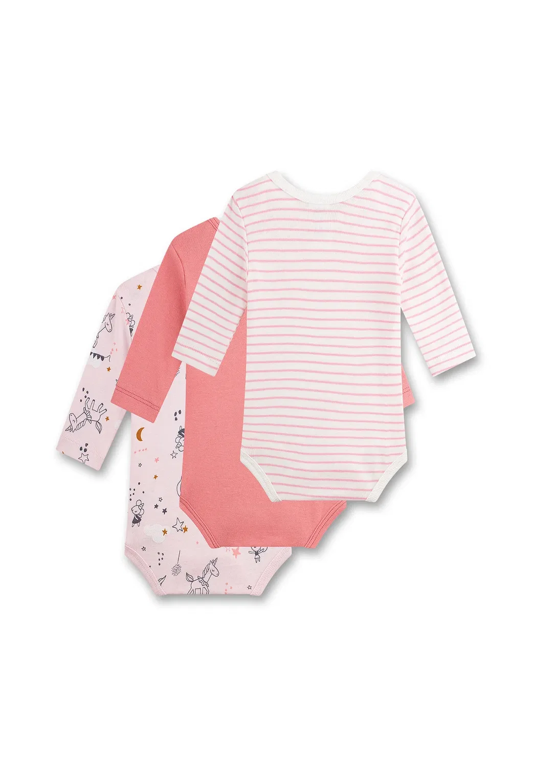 Baby-Body (dreierpack) лангарм - кузов Sanetta, Rosa — фото 2