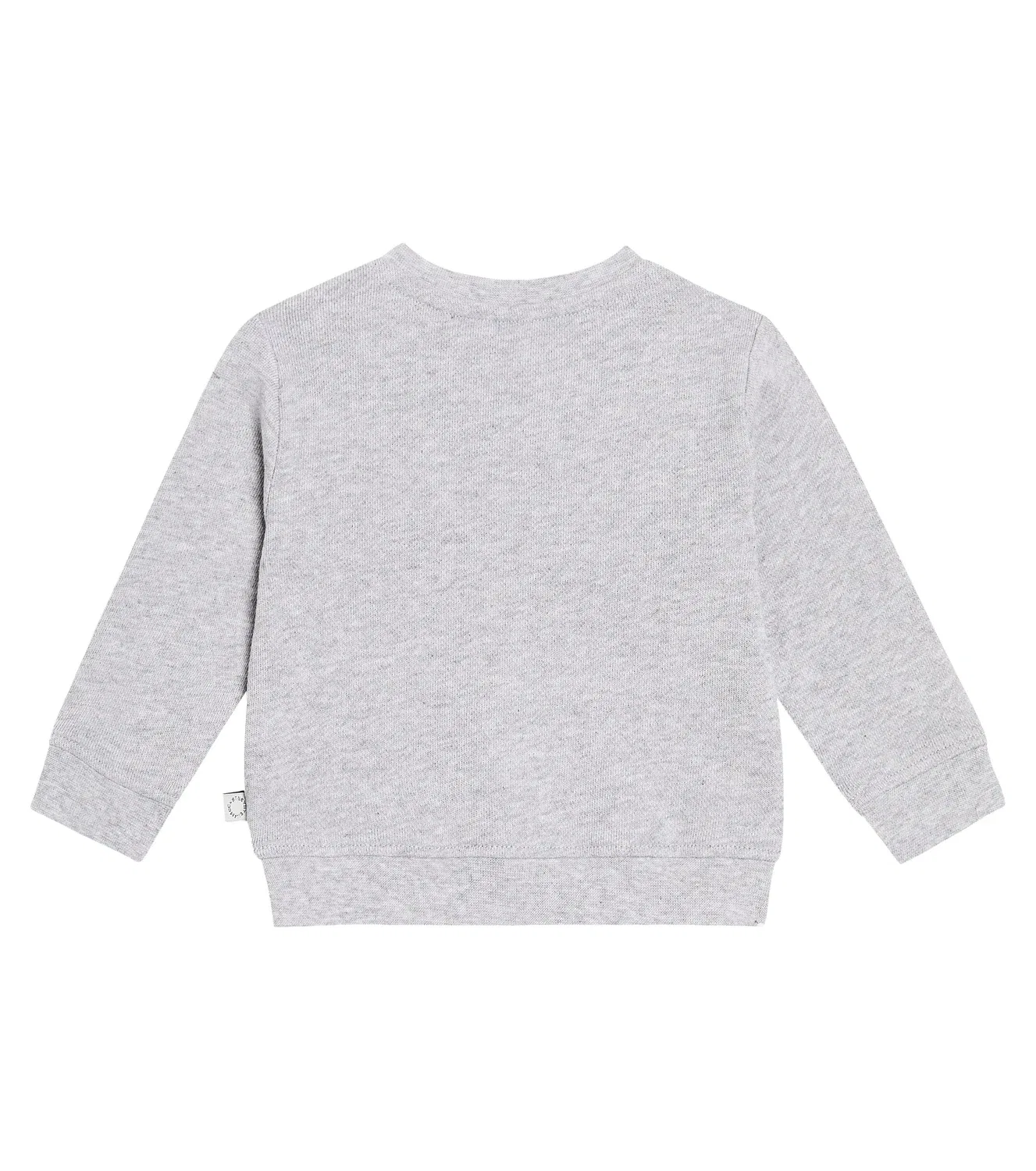 Детская толстовка из хлопкового трикотажа с принтом Stella Mccartney Kids, серый — фото 2