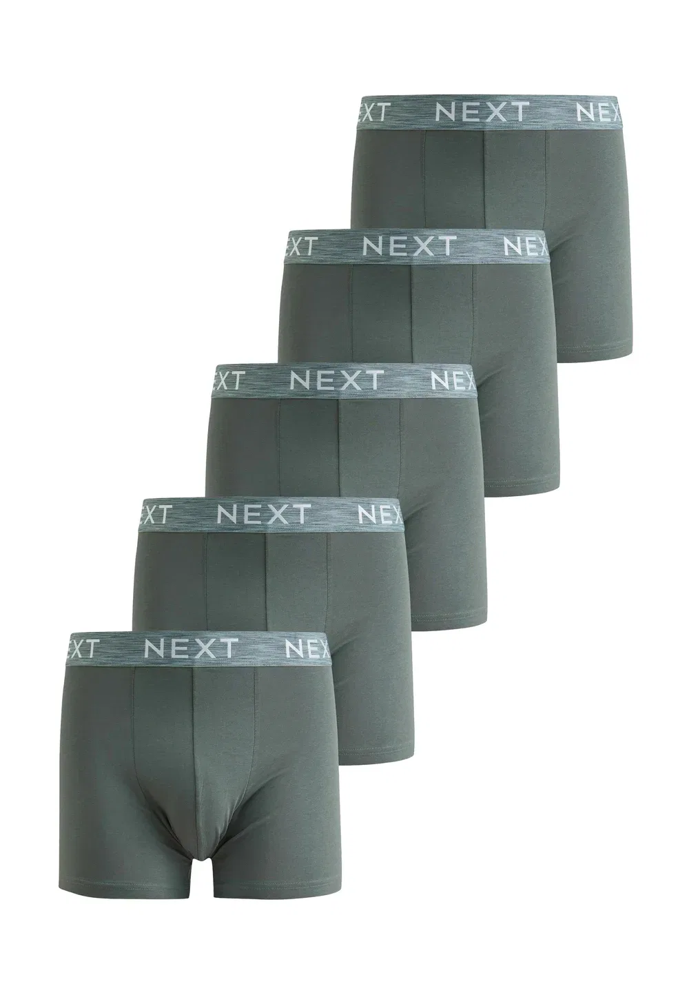 5 штанов в упаковке Next, Sage Green