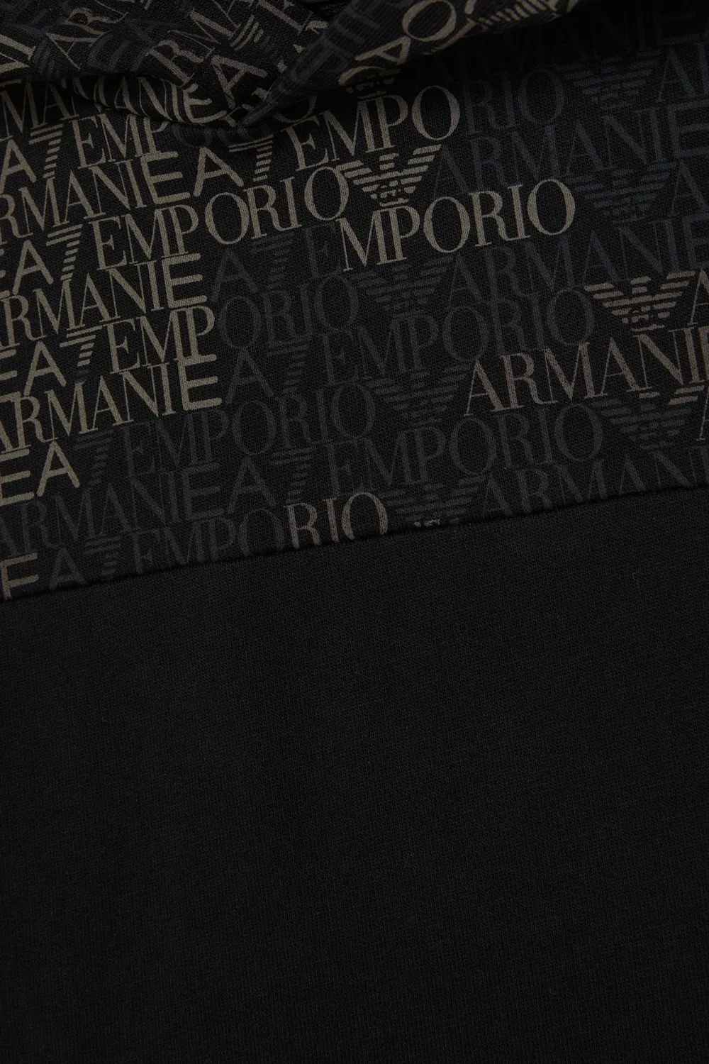Худи с логотипом Monogram Logo Emporio Armani — фото 4