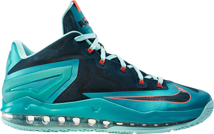 Кроссовки Nike Max LeBron 11 Low 'Turbo Green', зеленый - фото