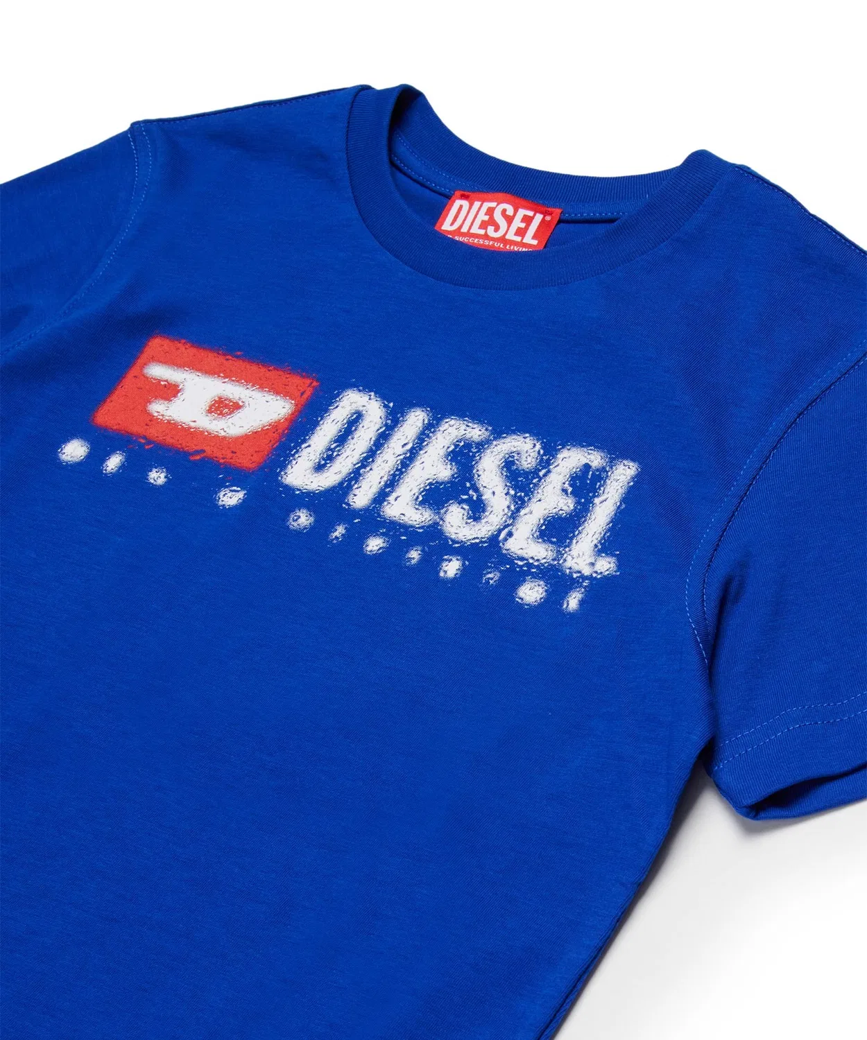 Детская футболка с коротким рукавом с брендовым логотипом DIESEL KIDS, Light Green — фото 3