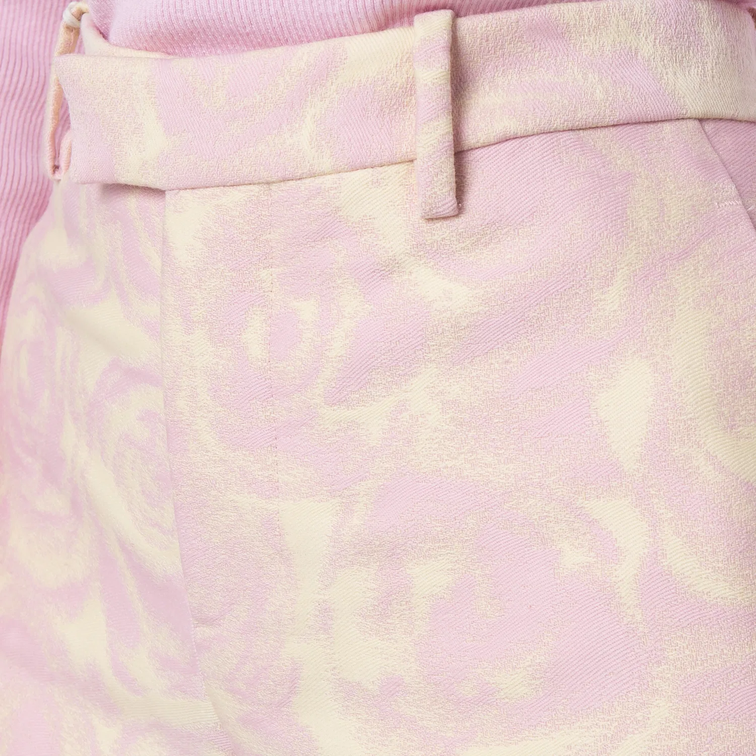 Брюки с принтом Rose Print Wool-Blend Burberry, Cameo Ip Pattern — фото 2