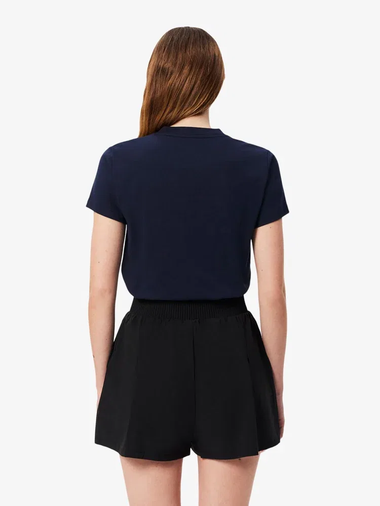 Футболка LACOSTE тренировочная с длинным рукавом, Navy — фото 3