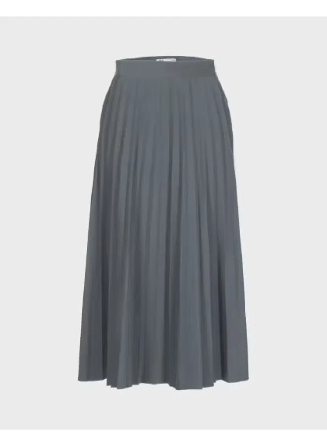 Юбка-миди с плиссировкой Zara, сине-серый