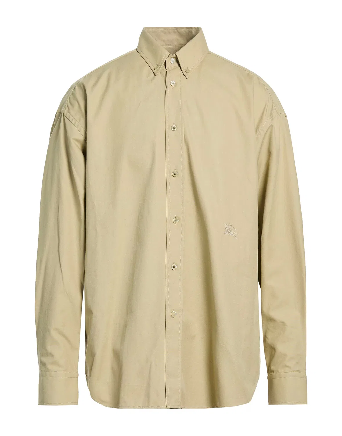 Мужская рубашка с вышивкой Regular-Fit Shirt Burberry, хаки