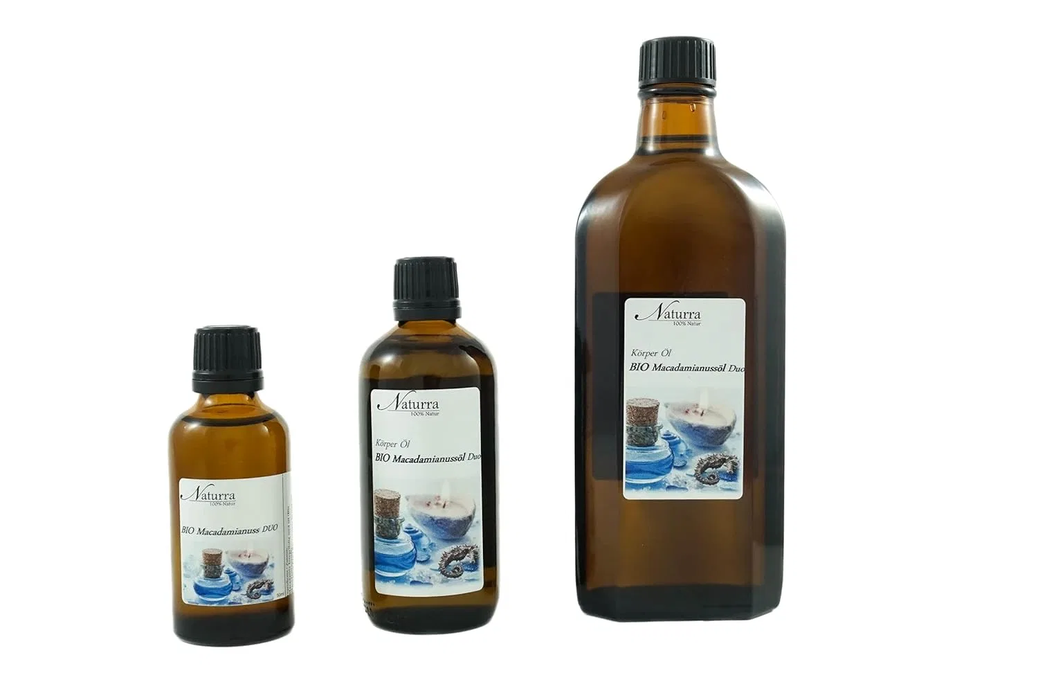 Набор масел для тела Organic Macadamia Nut Oil Duo 100 ml, Naturra — фото 2