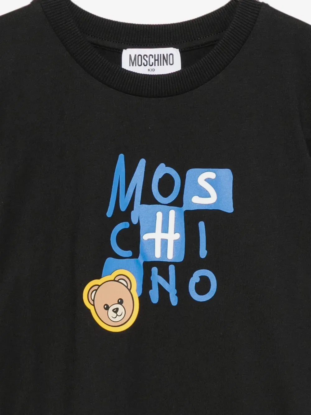 Футболка с логотипом «Медвежонок» Moschino Kids, черный — фото 3