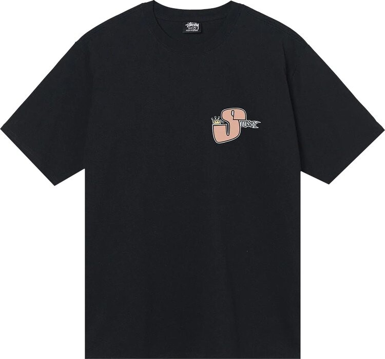 

Футболка Stussy Phat S Tee 'Black', черный