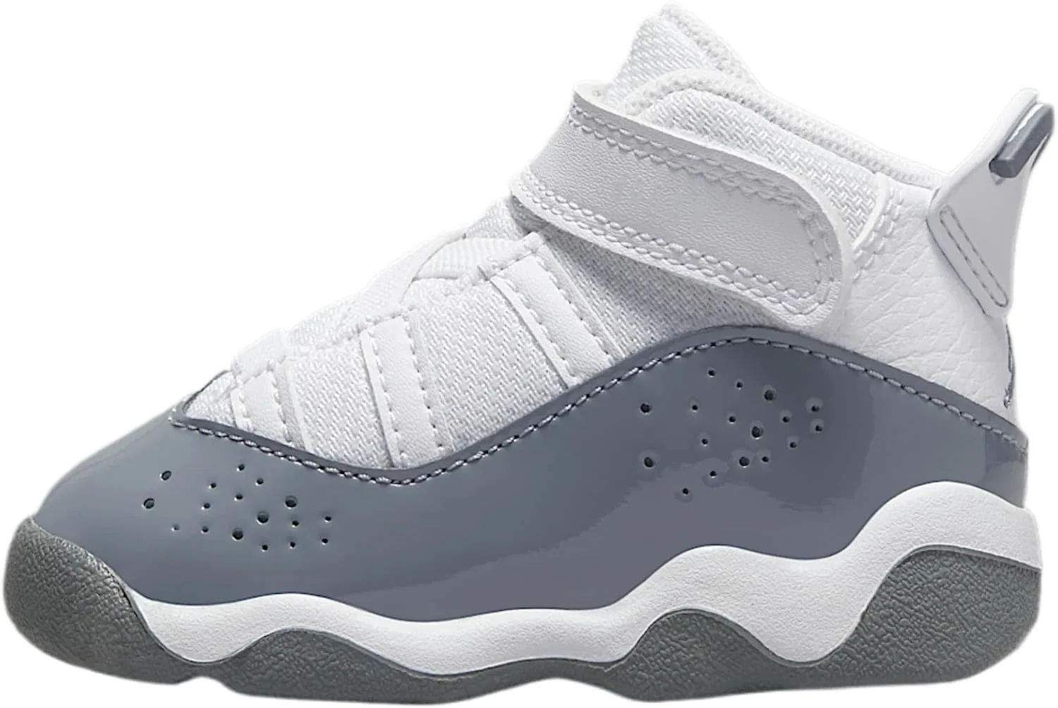 Детские кроссовки для мальчиков Jordan 6 Rings Nike, White/White/Cool Grey
