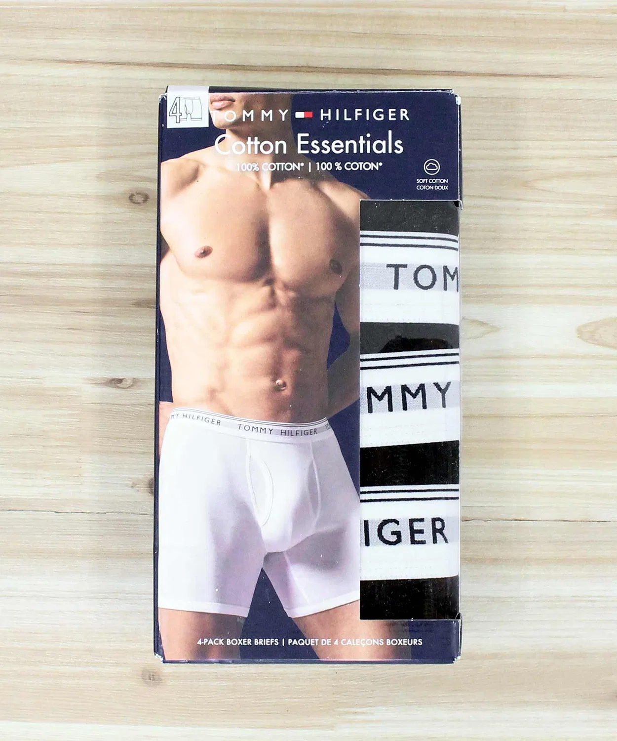 Мужские боксеры с логотипом, комплект из 4 штук TOMMY HILFIGER, Black — фото 2